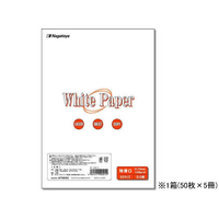 長門屋 ホワイトペーパーB5 特厚口128g 50枚×5冊 F897992-ﾅ-021