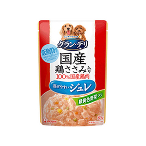 ユニ・チャーム グラン・デリ 国産鶏ささみ パウチジュレ 成犬用 緑黄色野菜入り 80g FC32330-イメージ1