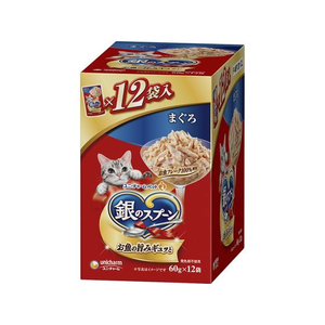 ユニ・チャーム 銀のスプーン パウチ まぐろ 60g×12個 FCF578N-イメージ1