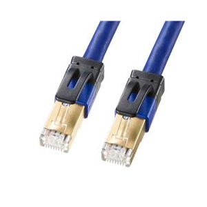 サンワサプライ カテゴリ7A LANケーブル(20m) ブルー KB-T7A-20BL-イメージ1