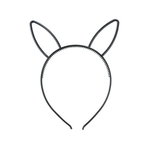 アーテック ウサギ耳付きカチューシャ ブラック FCE021M-18783-イメージ1