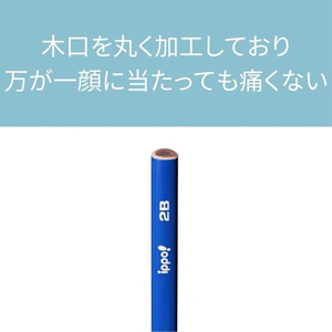 トンボ鉛筆 ippo! 低学年用かきかた鉛筆 三角A 2B 12本 FCE491U-MP-SEPA01-2B-イメージ3