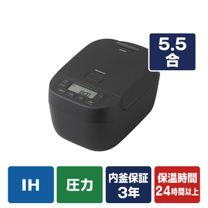 パナソニック 可変圧力IHジャー炊飯器 ブラック SR-N310E-K-イメージ1