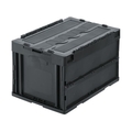トラスコ中山 TRUSCO/オリコン 蓋つき折りたたみコンテナ 50L グレー CT50-GY FC961YL-2578174
