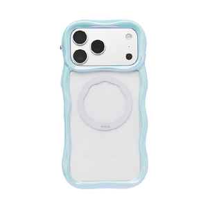 Ｈａｍｅｅ iPhone18 Pro Max/17 Pro Max用 MAGSYNQｹｰｽ IFACE BEBLING WAVE ホワイトオーロラ 41-192652-イメージ1