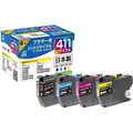 ジット ブラザー LC411-4PK 4色 リサイクルインク FCD972P-JIT-B4114P