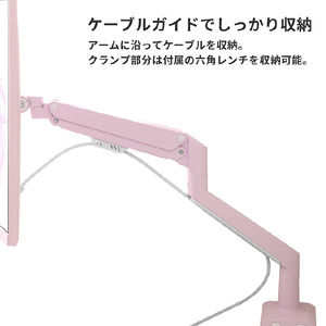 Pixio Monitor Arm Single ベージュ PSW1SBE-O-イメージ6