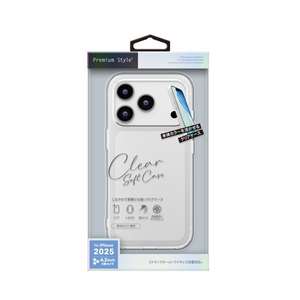 PGA iPhone 17 Pro用クリアソフト PG-25BTP01CL-イメージ1