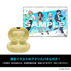 SteelSeries 【ノベルティ付き】Vtuber限定ギフト付き第2弾 Arctis GameBuds Yuzu 61711CP2-イメージ1