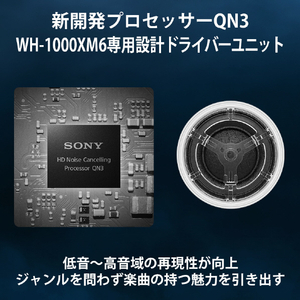 SONY ワイヤレスノイズキャンセリングステレオヘッドセット プラチナシルバー WH-1000XM6 S-イメージ4