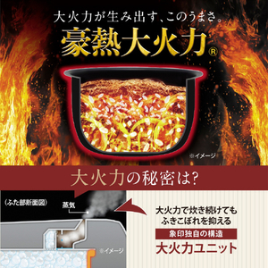 象印 圧力IH炊飯ジャー極め炊き オリジナル ブラック NW-MH07E6-BA-イメージ4