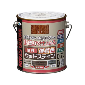 アサヒペン 油性強着色ウッドステイン 0.7L チーク FC991NU-イメージ1