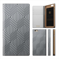SLG Design iPhone 6s/6用ケース D4 Metal Leather Diary シルバー SD4265I6