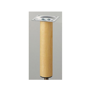 光 アイテック スマートレグ 木製丸脚 32.8×150mm シルバー FCM0474-KSW-3315-イメージ1