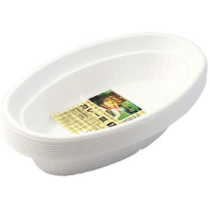 まるき フレッシュ&フレッシュ カレー皿 10枚 FC54030-01614-イメージ1