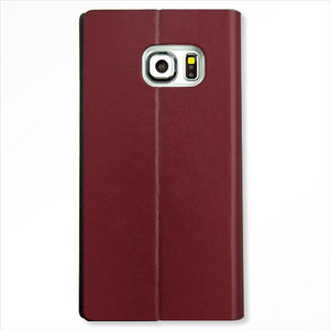 Chabel Galaxy S6 Edge用ケース Harace Diary ワイン CB3266GS6E-イメージ2