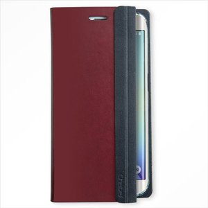 Chabel Galaxy S6 Edge用ケース Harace Diary ワイン CB3266GS6E-イメージ3