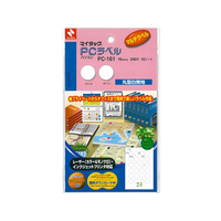 ニチバン PCラベルハガキサイズ 丸型16mm 24片×10シート F021747-PC-161