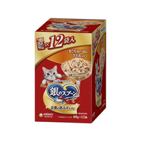 ユニ・チャーム 銀のスプーンパウチ まぐろ鰹にささみ入 60g×12個 FCF580N