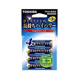 東芝 アルカリ電池(単3形) LR6H4EC-イメージ1