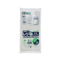 ジャパックス 省資源レジ袋 東12号・西30号 乳白100枚 FCE075U-GRE12