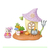 エポック社 シルバニアファミリー LT-03 Little Tales Collection フクロウのふしぎな野菜畑 ﾌｸﾛｳﾉﾌｼｷﾞﾅﾔｻｲﾊﾞﾀｹLT03-イメージ1