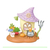 エポック社 シルバニアファミリー LT-03 Little Tales Collection フクロウのふしぎな野菜畑 ﾌｸﾛｳﾉﾌｼｷﾞﾅﾔｻｲﾊﾞﾀｹLT03-イメージ3