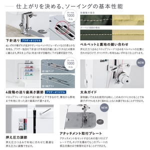 ブラザーミシン 職業用ミシン NOUVELLE NOUVELLE1000-イメージ3