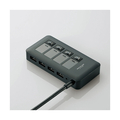 エレコム USB3．0対応個別スイッチ付き4ポートUSBハブ ブラック U3H-S409SBK