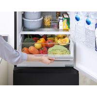 アイリスオーヤマ IRSN-27A-B 【右開き】274L 2ドア冷蔵庫 ブラック