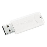 Verbatim USB3．2対応 抗菌USBメモリー(128GB) スライド式 ホワイト USBSPS128GWVE