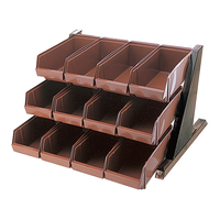 弁慶 BK オーガナイザー 3段4列 ブラウン FC80468