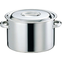 江部松商事 EBM/18-8 半寸胴鍋 目盛付 27cm 手付 FC866KX-0004300