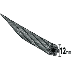 トラスコ中山 Wスリング Aタイプ 12mm×1.0m FC028GR-1770233-イメージ4