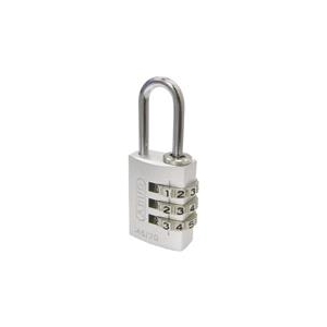 アバス社 ABUS　ナンバー可変式南京錠　145－20　シルバー 145-20-SI-イメージ1