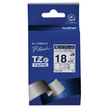ブラザー 布テープ(青文字/白/18mm幅) TZE-FA4