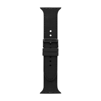 オウルテック Apple Watch (42/44/45/49mm)用レザーライクシリコンバンド TACTIX ブラック OWL-TACAWBL03-BK