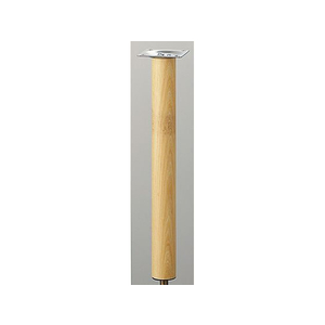 光 アイテック スマートレグ 木製丸脚 32.8×300mm シルバー FCM0476-KSW-3330-イメージ1
