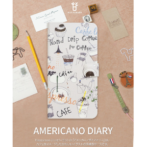 Happymori iPhone XS/X用手帳型ケース Americano Diary HM10267I8-イメージ2