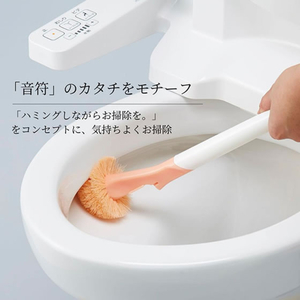 日本クリンテック クォーターノート トイレブラシ ケース付き ポップスピンク FCG072Y-イメージ4