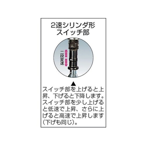 キトー 電気チェーンブロック キトーセレクト 2速シリンダ形 60kg×1.8m 0.061.8低速1.5､高速2494515 FC926HF-3210219-イメージ2