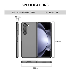 araree Galaxy Z Fold 5用ケース Aero Flex クリーム AR25267GZFD5-イメージ12
