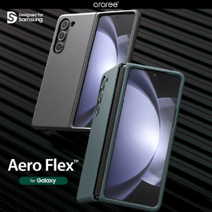 araree Galaxy Z Fold 5用ケース Aero Flex クリーム AR25267GZFD5-イメージ2