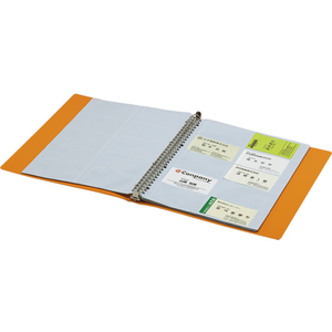 コクヨ 名刺ホルダーポジティ300名分 オレンジ 4冊 1箱(4冊) F854889-P3ﾒｲ-335NYR-イメージ2