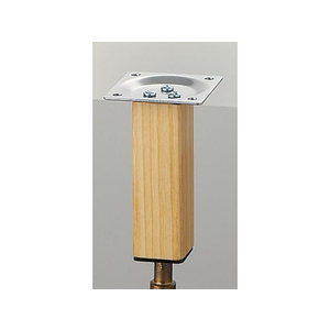 光 アイテック スマートレグ 木製角脚 32×100mm シルバー FCM0477-KSW-3210-イメージ1