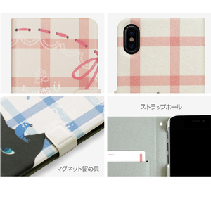 Happymori iPhone XS/X用ケース Cat Couple Diary ホワイト HM10268I8-イメージ5