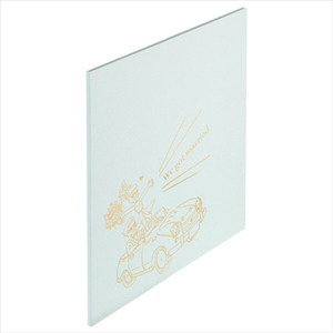 ハクバ 写真台紙 2L(カビネ)サイズ 2面(角×2枚) ジョイフル ハネムーン アクア MJ-HM-2L2AQ-イメージ3