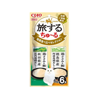 いなば 旅するちゅーる 地鶏食べ比べセレクション 6g×6P FCE088K
