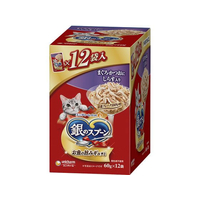 ユニ・チャーム 銀のスプーンパウチ まぐろ鰹にしらす入 60g×12個 FCF582N