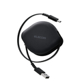 エレコム 巻き取りケーブル(USB-A - USB Type-C(TM)/USB2．0/15W) ブラック MPA-ACRLR09BK